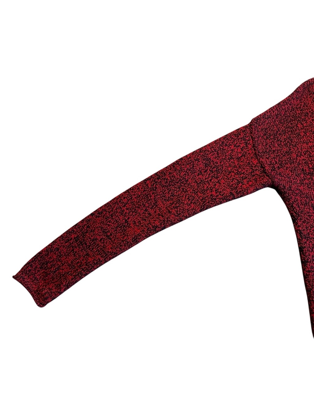 Lauren Ralph Lauren Red Marled Scoop-Neck Sweater Size Small - Picture 4 of 11